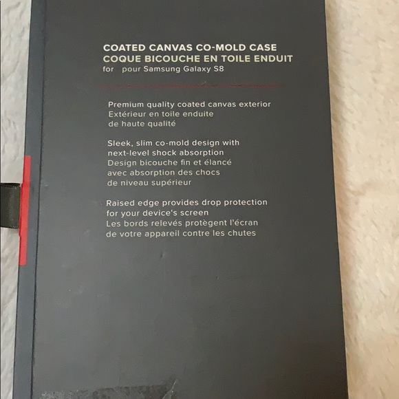 Tumi Red Phone Coated Canvas Co-Mold CaseGalaxy S8 - Picture 4 of 7